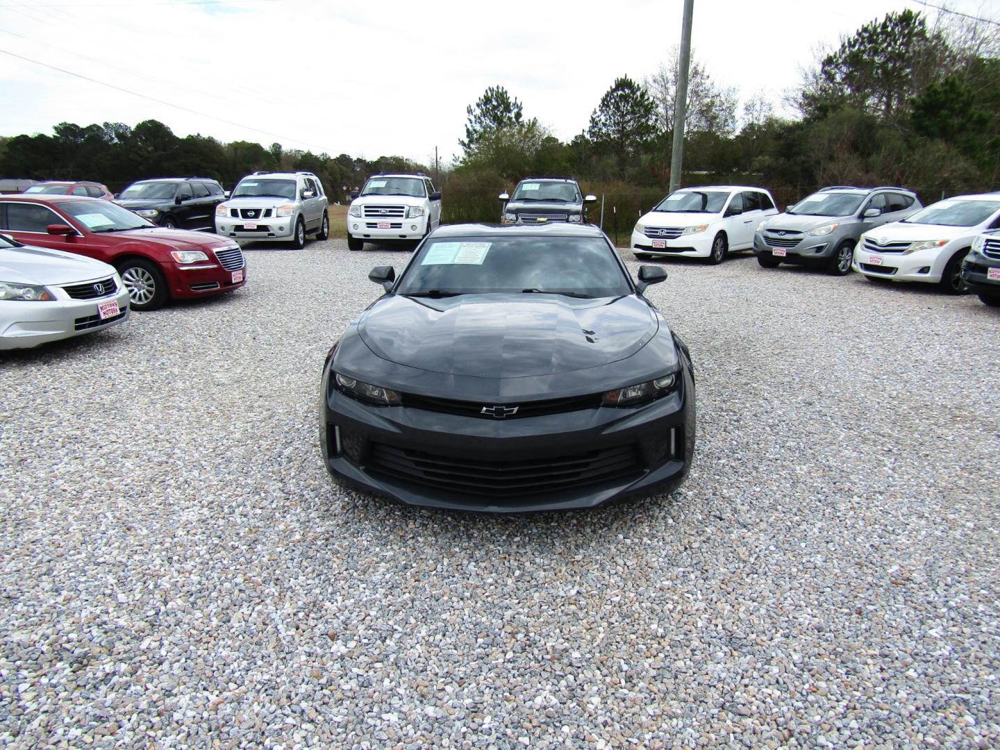 2017 Gray Chevrolet Camaro 1LT Coupe (1G1FB1RX6H0) with an 2.0L L4 DOHC 16V TURBO engine, Automatic transmission, located at 15016 S Hwy 231, Midland City, AL, 36350, (334) 983-3001, 31.306210, -85.495277 - Photo#1